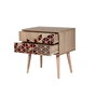 Hanah Home Mesita de Noche Moderna y Elegante Roble Sonoma